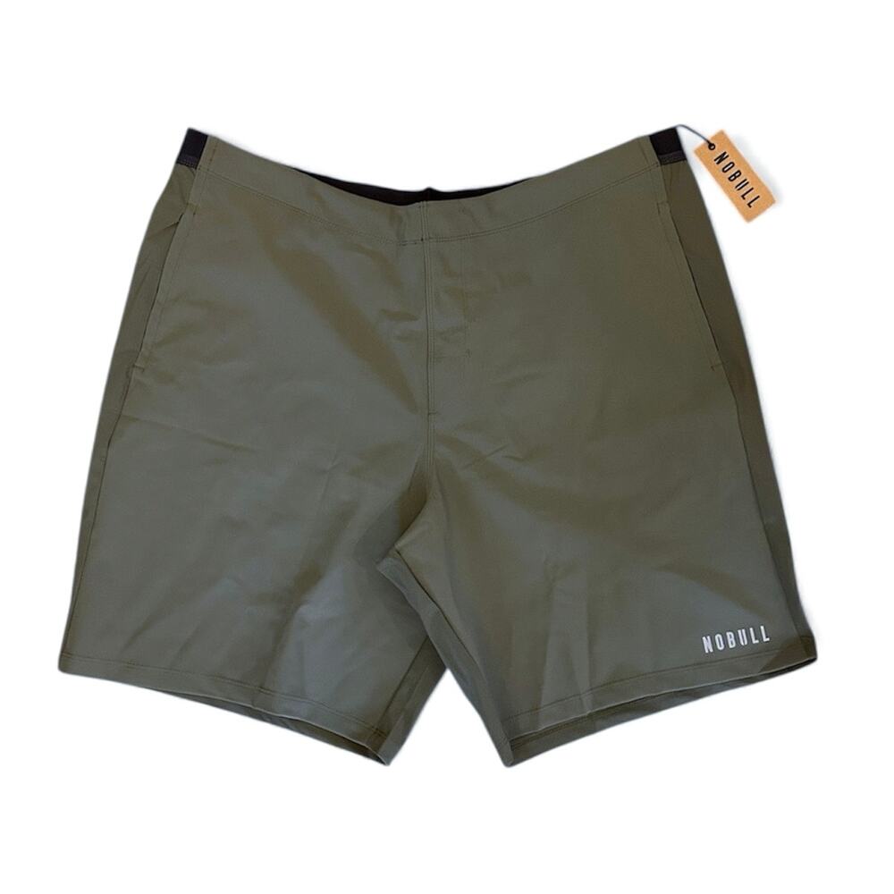 NWT NOBULL Men’s Lightweight 9” Shorts Army Green Size XXXL